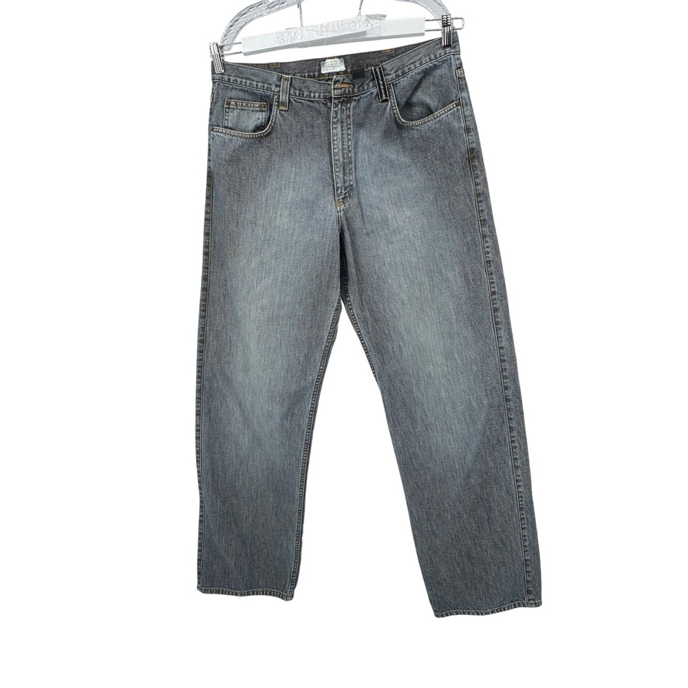 DKNY‎ Jeans Westside Performance Jeans Blue Men 36x34 Baggy Wide Leg 90s Y2K